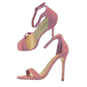 Shoe Dazzle Bexley dusty rose high heels 8
